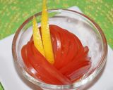 【美レシピ】薔薇トマト♥の飾り切りサラダ作り方4写真