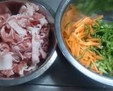 豚肉で♪チンジャオロース風♪作り方1写真
