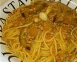 挽肉とナスのパスタ作り方6写真