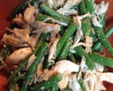 簡単！もう1品！！いんげんと鶏の胡麻和え作り方4写真
