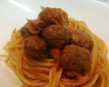 夢のコラボ☆簡単♪ミートボールナポリタン作り方8写真
