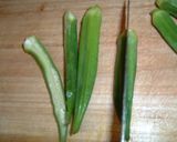 オクラとホタテの味噌マヨサラダ作り方1写真