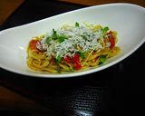 讃岐うどんで釜揚げしらすのペペロンチーノ作り方6写真