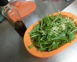 レンジで水菜のナムル作り方1写真
