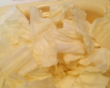 白菜と鶏の卵とじ作り方1写真