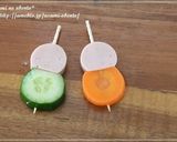 ひな祭りキャラ弁＊おひな様ピンチョス作り方1写真