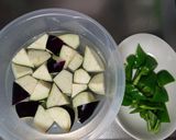 なすとピーマンの豚肉甘味噌炒め作り方1写真