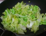 簡単♪春キャベツの卵とじ★めんつゆだけ♪作り方3写真