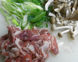 とろ～り♪くずし豆腐＆豚肉＆きのこ煮込み作り方3写真