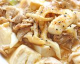 とろ～り♪くずし豆腐＆豚肉＆きのこ煮込み作り方10写真