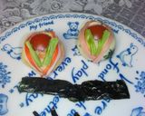 雛祭りに✿お雛様のプチポテトマトサラダ作り方3写真