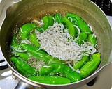 夏の常備菜② しし唐としらすの煮浸し作り方2写真