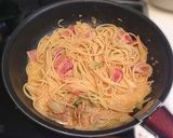 ハマる*キムチとベーコンのクリームパスタ作り方12写真