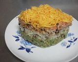 野菜たっぷり！　菱餅風三色ちらし寿司作り方16写真