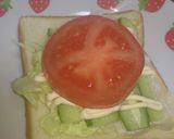 照り焼きチキン クラブハウス✩サンド作り方7写真