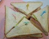 照り焼きチキン クラブハウス✩サンド作り方8写真