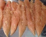 鶏ささみでヘルシータンドリーチキン作り方2写真