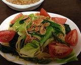 桜海老と彩り野菜のペペロンチーノ作り方6写真