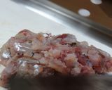 母の故郷の絶品料理・鯵のたたき(なめろう作り方4写真