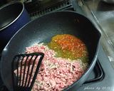 青紫蘇入り　麻婆白菜。隠し味は昆布茶。作り方6写真