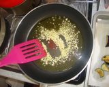 ナスとエビのピリ辛本格トマトパスタ作り方4写真