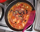 ナスとエビのピリ辛本格トマトパスタ作り方7写真