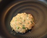 油を使わずヘルシー☆鶏つくねハンバーグ作り方3写真