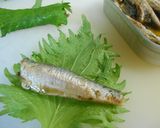 オイルサーディンの大葉巻き☆甘味噌仕立て作り方3写真