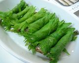 オイルサーディンの大葉巻き☆甘味噌仕立て作り方4写真