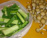 バター香る☆しめじの味噌汁作り方1写真