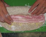 チーズ＆ベーコンパン。手捏ねパン作り方8写真