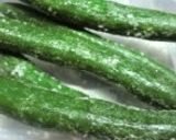 きゅうりの焼酎からし漬け♪作り方1写真