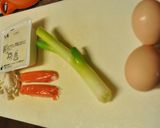 フライパン一つで！かに玉風あんかけ作り方1写真