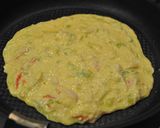 フライパン一つで！かに玉風あんかけ作り方5写真