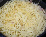簡単！カルボナーラ風♪さっぱり味のパスタ作り方5写真