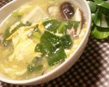 小松菜と豆腐の生姜スープ作り方6写真