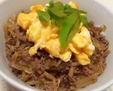 モヤシとミンチで簡単ウマウマ丼♡作り方3写真