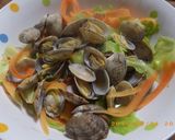 彩りきれいなアサリのバター蒸し作り方5写真