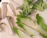 牡蠣と蕾菜のアヒージョ作り方1写真