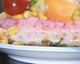 2014＊ひな祭りの3色ちらし寿司ケーキ作り方6写真