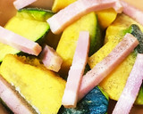 簡単！かぼちゃとベーコンのマヨ焼き♡作り方3写真