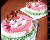 ひな祭り*三色ケーキ*立体作り方10写真