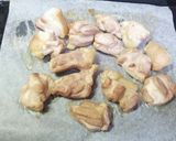 給食menu*鶏肉のごまだれかけ作り方2写真