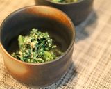 春菊の酒粕ごまマヨ和え作り方4写真
