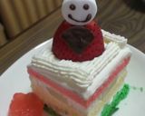 おひな様に！ひな祭りの菱餅風ケーキ！作り方11写真