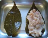 春香る✿ササミチーズの桜の葉巻き✿作り方1写真