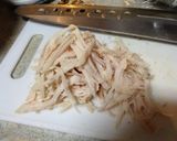 干しシイタケと茹でた鳥肉で本格茶碗蒸し作り方5写真