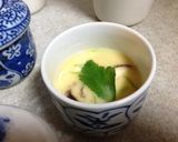 干しシイタケと茹でた鳥肉で本格茶碗蒸し作り方6写真