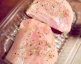 ハワイ風カジキのピカタ☆トマト&ミントで作り方1写真