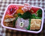 ブラウン★ラインタウン★キャラ弁作り方5写真